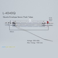 L-4040Q UV Quartz Xenon Flashtube 4.0x40mm IPL Lamp
