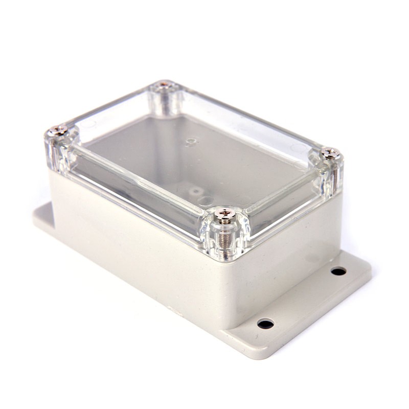 Clear Enclosure with tabs - Plastic Project box 100x68x50mm